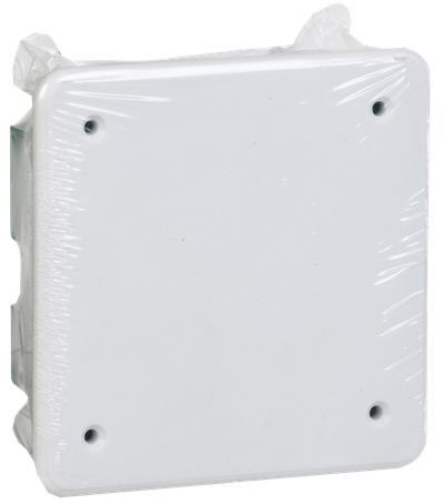 Коробка распаячная КМ41021 для полых стен безгалогенная (HF) 92х92х45мм с саморезами металлическими лапками и крышкой IEK