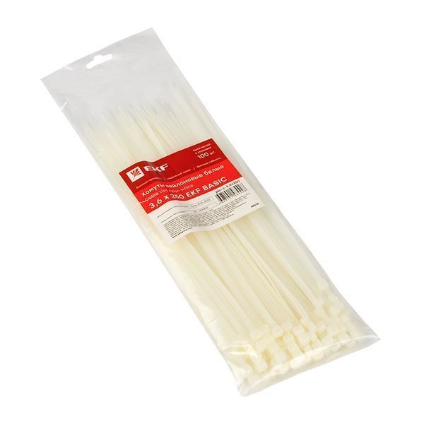 Хомут нейлоновый (3,6x250) (100шт.) EKF Basic