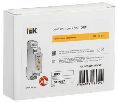 Реле контроля фаз ORF-05 трехфазное 220-460В AC IEK