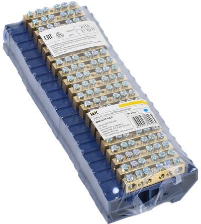 Шина N "ноль" на DIN-изол ШНИ-8х12-6-Д-С IEK