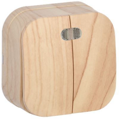 GLORY Выключатель 2-клавишный для открытой установки с индикацией 10А ВС20-2-1-ХС сосна IEK