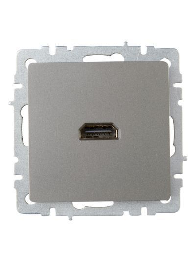 BRITE Розетка HDMI РHDMI-0-БрС сталь IEK
