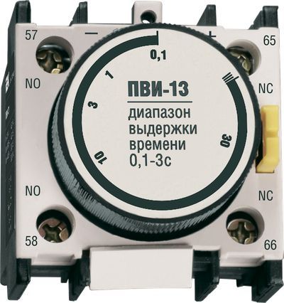 Приставка ПВИ-13 задержка на включение 0,1-3сек 1NO+1NC IEK