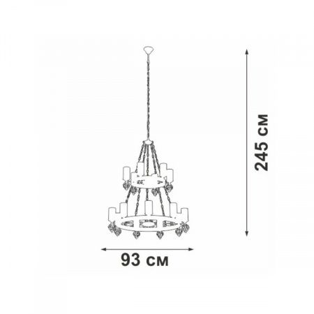 Подвесная люстра Vitaluce V1842-1/9+6