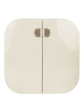 GLORY Выключатель 2-клавишный для открытой установки с индикацией 10А ВС20-2-1-ХК кремовый IEK