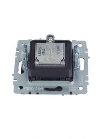 BRITE Розетка двойная TV+SAT РТВ/РСп12-БрЧ черный IEK