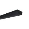Профиль гибкий накладной с рассеивателем черный 2м. Apeyron 08-35
