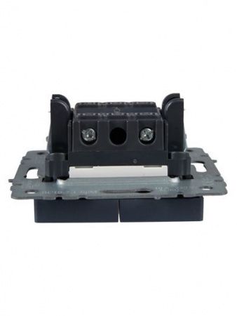 BRITE Выключатель 2-клавишный с индикацией 10А ВС10-2-1-БрМ маренго IEK