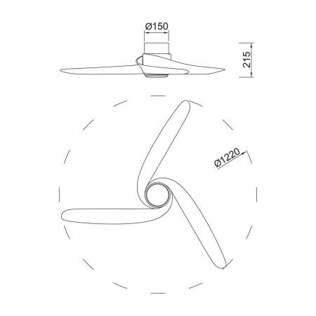 Люстра-вентилятор Mantra GROENLAND 9067