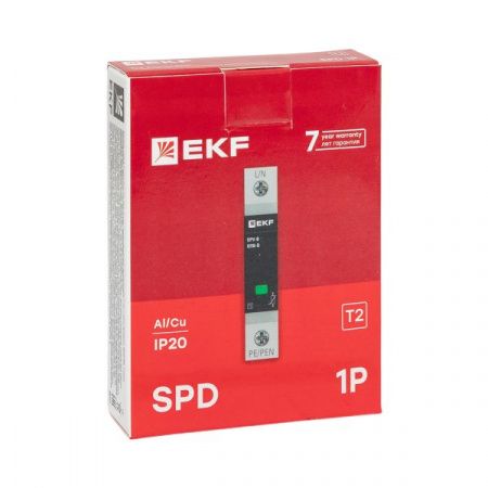 Ограничитель импульсных напряжений ОПВ-D/1P In 5кА 275В с сигн. EKF PROxima