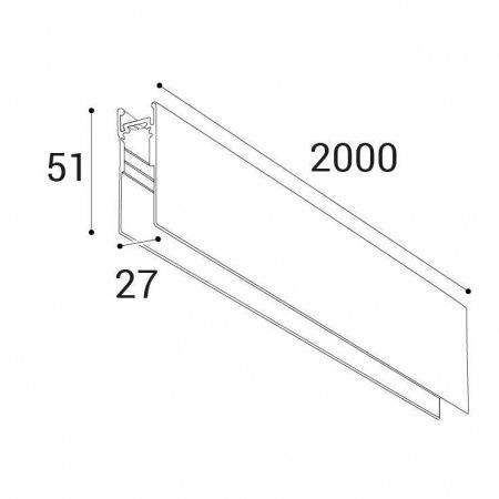 Шинопровод магнитный Italline Atom IT012-5031 black