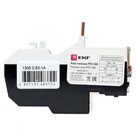 Реле тепловое РТЭ-1305 0,63-1А EKF PROxima