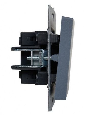 BRITE Выключатель 2-клавишный с индикацией 10А ВС10-2-1-БрМ маренго IEK