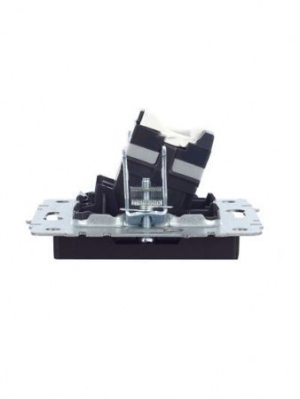 BRITE Розетка компьютерная RJ45 кат.5E РК10-БрЧ черный IEK