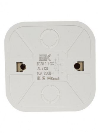 GLORY Выключатель 2-клавишный для открытой установки с индикацией 10А ВС20-2-1-ХС сосна IEK