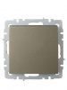BRITE Выключатель 1-клавишный проходной 10А ВС10-1-6-БрШ шампань IEK