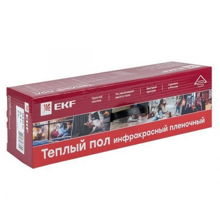 Инфракрасный пленочный теплый пол 1540Вт 7м2 ширина 0,5 метра EKF