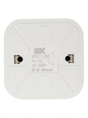 GLORY Выключатель 1-клавишный для открытой установки с индикацией ВС20-1-1-ХД дуб IEK